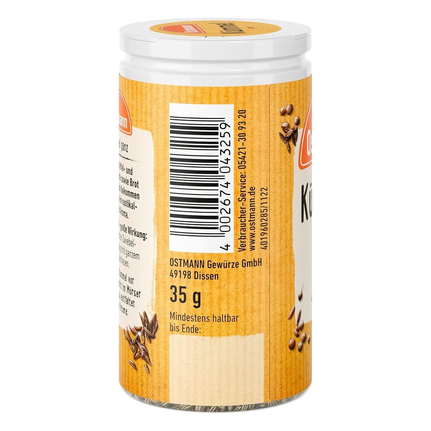Ostmann - Cały kminek, 35 gramów Condimente Naty Shop