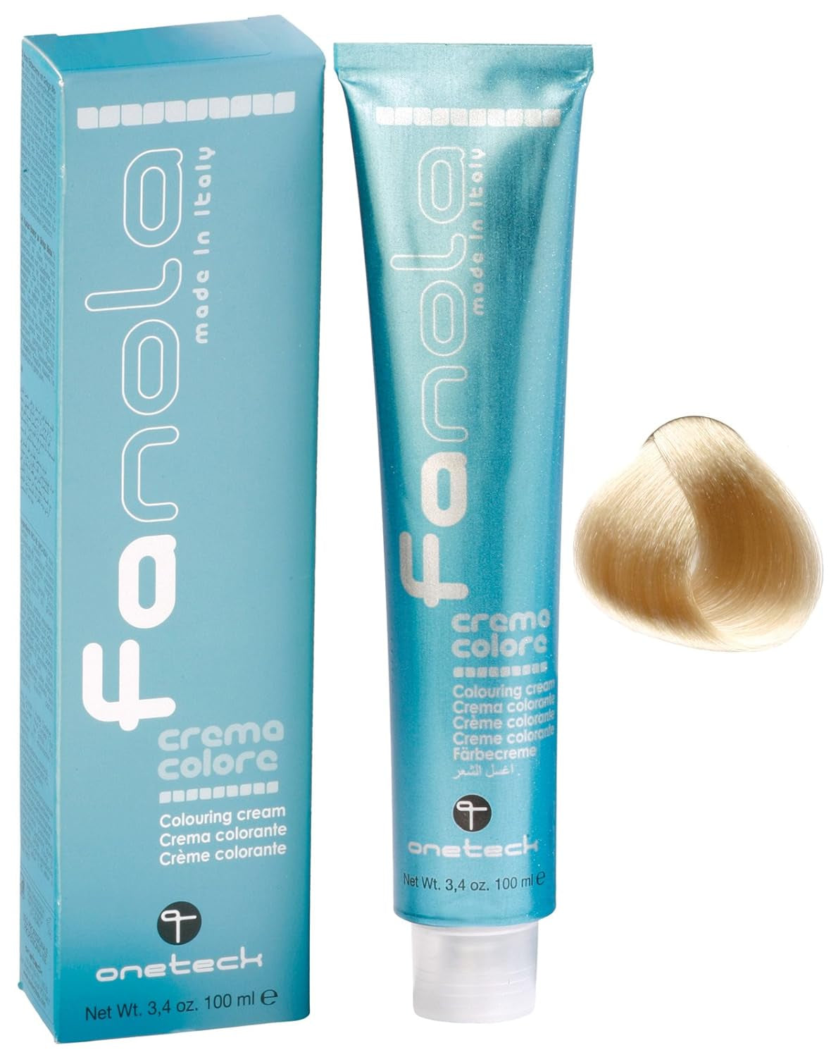 Fanola crema colore Krem koloryzujący 7,0 Blond, 100 ml Farba do włosów Naty Shop 10,00 Blond Platinum Intensiv