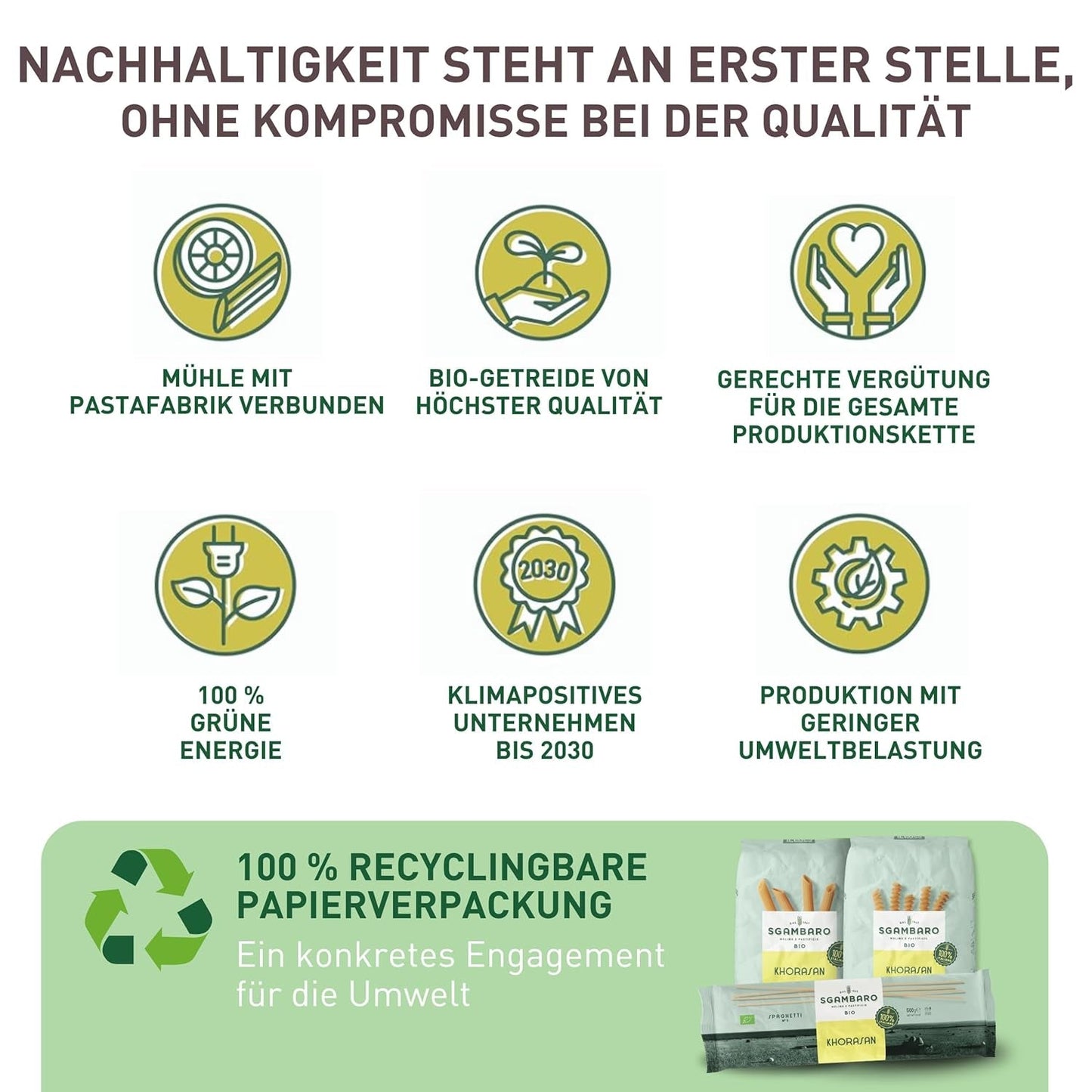 Organiczny makaron Fusilli nr 93 - 500 g pszenicy Khorasan - Starożytna pszenica o wysokiej zawartości białka, w 100% uprawiana we Włoszech - Wszechstronna w kuchni i bogata w składniki odżywcze