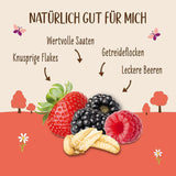 Allos Hof Granola z jagodami | Organiczne musli | Musli z jagodami | Chrupiące musli | Płatki śniadaniowe | Opakowanie 6 sztuk (6 x 300g), 1 sztuka (opakowanie 6 sztuk)