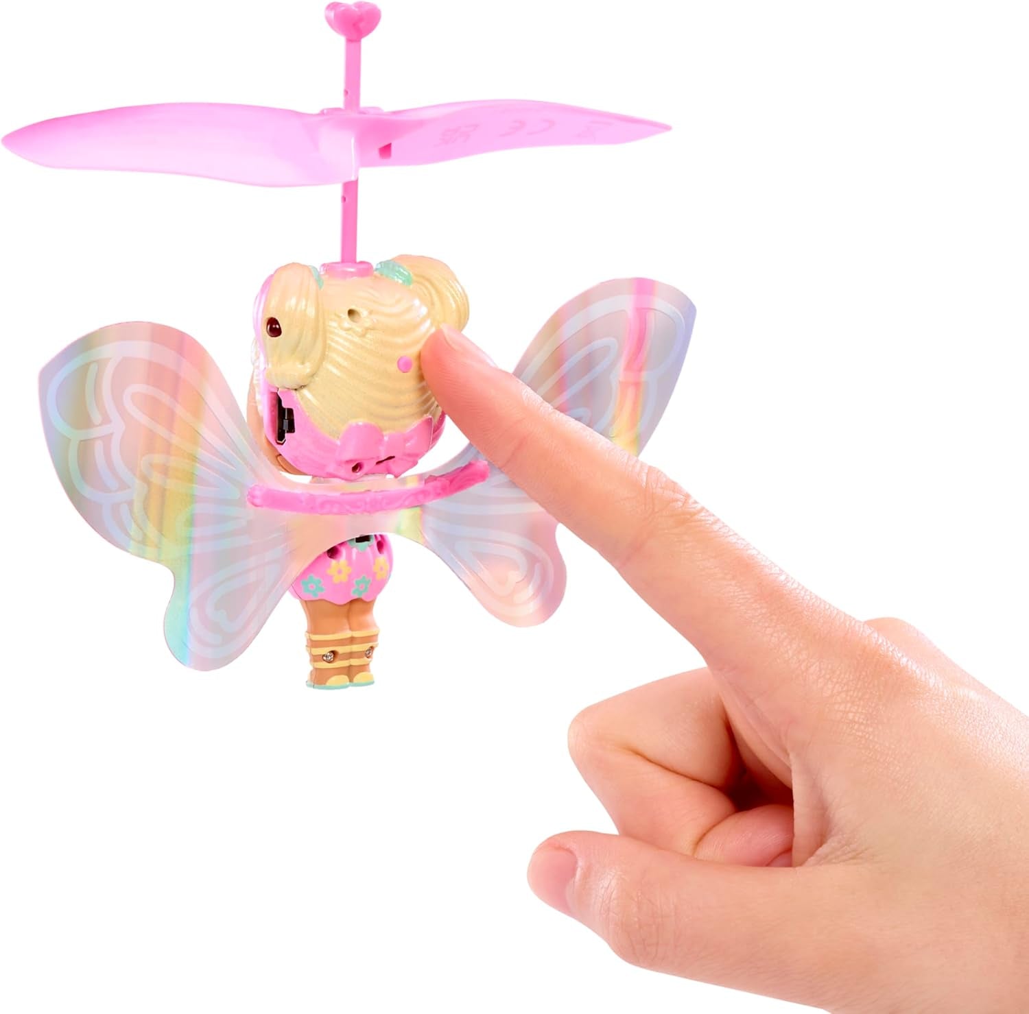 LOL niespodzianka! Magic Flyers Fairies Tots - Dziecko Kwiatów - Zawiera 1 lalkę i 1 magiczną różdżkę w opakowaniu w kształcie kwiatu, 2 sztuki do zebrania, Róża
