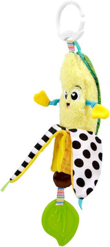 LAMAZE Bea the Banana, wózek z klipsem i zabawka dla noworodka, zabawka sensoryczna dla dzieci z kolorami i dźwiękami, zabawka rozwojowa dla chłopców i dziewcząt w wieku 0-24 miesięcy, żółte zabawki dla niemowląt Naty Shop