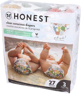 – Ekologiczne i wysokiej jakości pieluszki jednorazowe Pandy rozm. 3 (7,3–12,7 kg), 27 sztuk