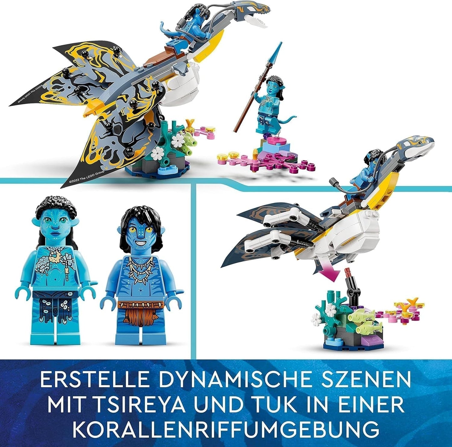LEGO Avatar Odkrycie ścieżki wodnej Ilu Zabawka do budowania z podwodną figurką Zestaw z kolekcji Pandora dla dzieci i fanów filmów w wieku od 8 lat i starszych 75575 Zestawy do budowania Besuche den LEGO-Store