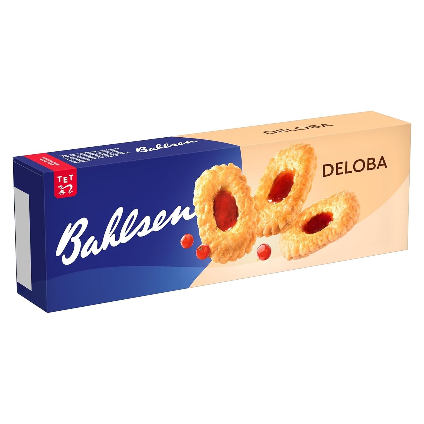 Bahlsen Deloba - 1 opakowanie - Ciasto francuskie z czarną porzeczką i wiśniami (1 x 100g)