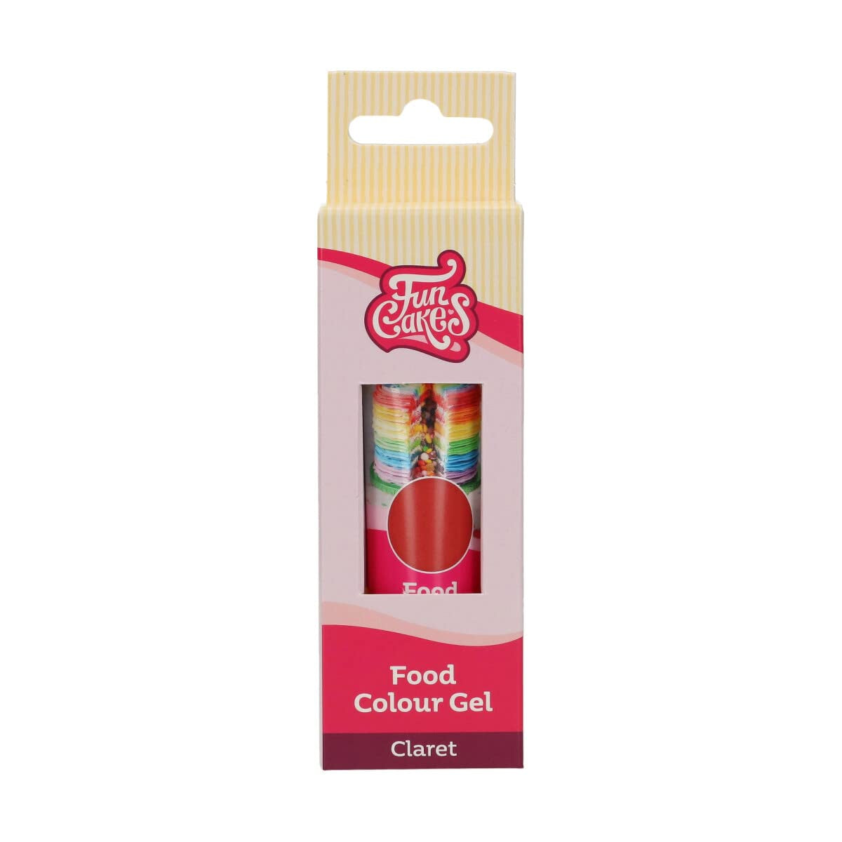 Funcakes Food Color Gel Claret: Wysoko skoncentrowany barwnik spożywczy do ciast, śmietany, fondantu i marcepanu. Łatwe dozowanie. Pojedyncza kropla pozwala uzyskać żywe kolory. Halal. 30 gr.