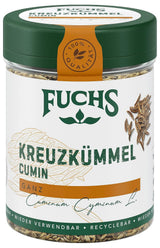 Fuchs Gewürze - Kreuzkümmel ganz - orientalisch-nussige Note für Falafel und Linsengerichte - naturalne składniki - 60 g w wiederverwendbarer, recyclebarer Dawka