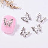 10 sztuk Stop Motyl Ozdoby do paznokci Metalowe ozdoby do paznokci Kamienie do diamentów Gwoździe Klejnoty Biżuteria do paznokci Ozdoby artystyczne Tworzenie biżuterii artystycznej do paznokci