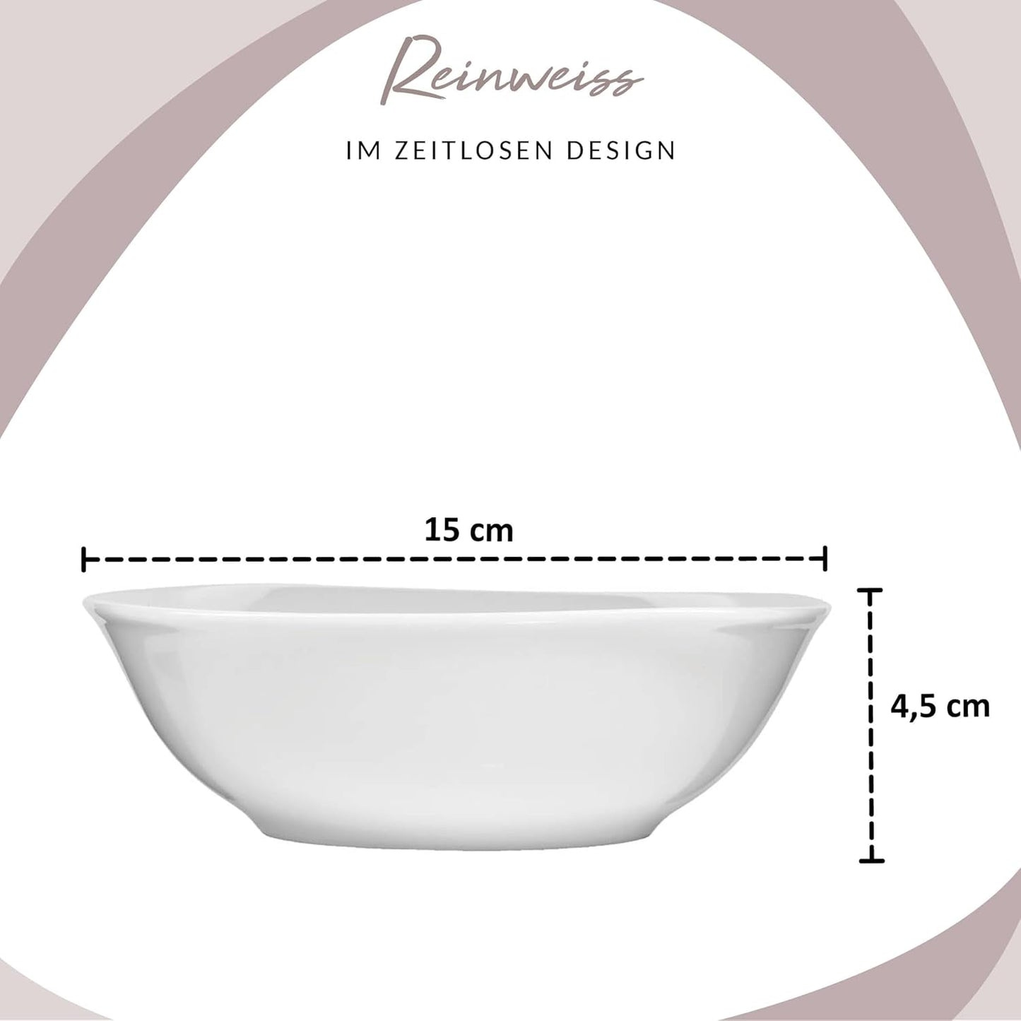 SANGER | Biały Zestaw naczyń obiadowych Bilgola, 24-częściowy zestaw naczyń porcelanowych na 6 osób, talerze kwadratowe, talerze obiadowe | KOLEKCJA PREMIUM