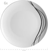 Zestaw zastawy stołowej Mäser, porcelana TAJO, biały, 40 x 60 x 40 cm