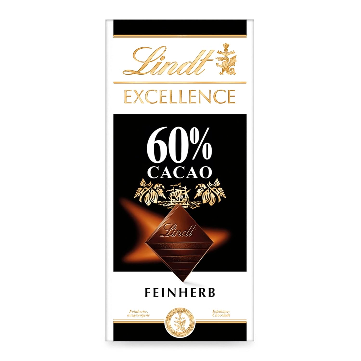 Lindt Excellence 78-procentowy batonik kakaowy - Intensywność kakaowa Trwałość Wegański batonik 100g Idealny prezent