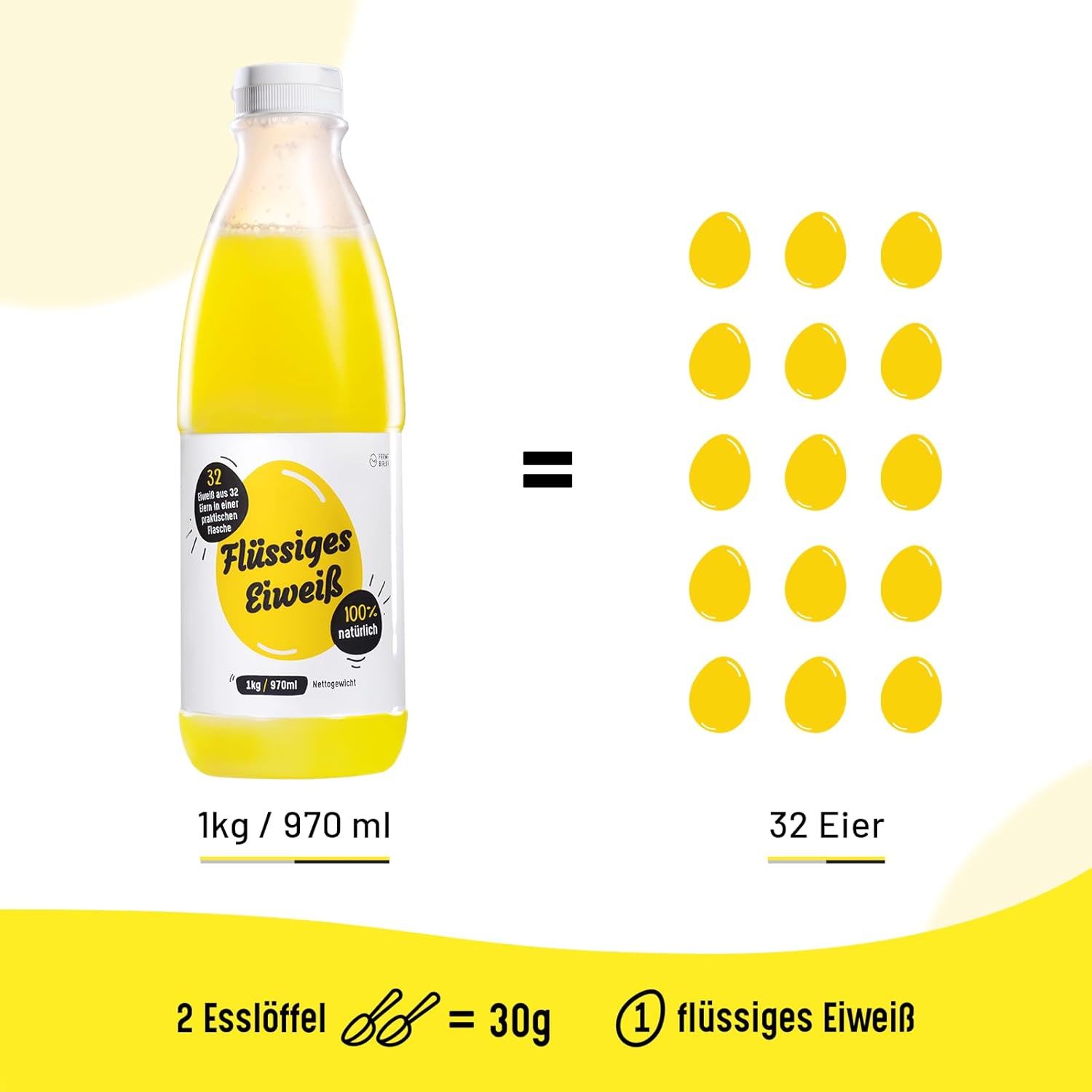 Marka płynnego białka jaja - 6x1kg 100% naturalnych białek