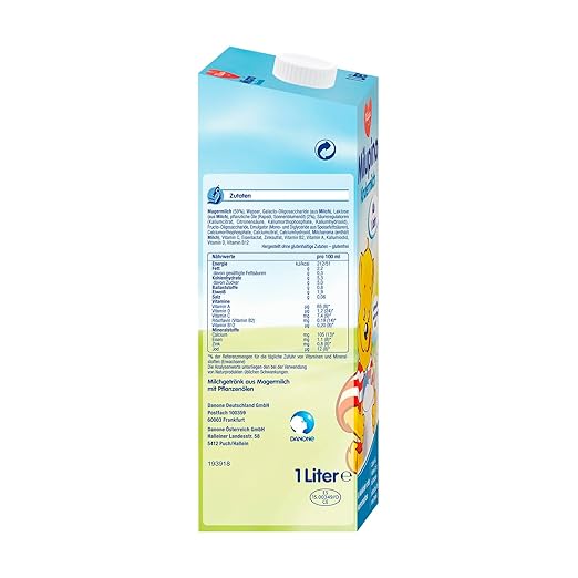 Milupino mleko gotowe do spożycia (6X1L), od 1 roku, dla małych dzieci w fazie wzrostu Naty Shop
