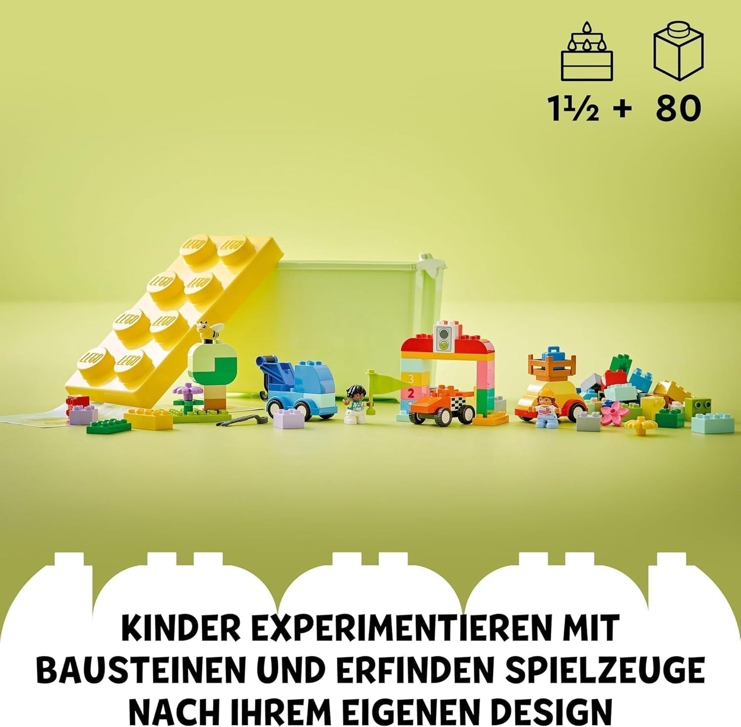 LEGO DUPLO Klasyczne samochody i ciężarówki z klocków, zestaw pojazdów do zabawy dla dzieci od 1,5 roku, kreatywna zabawka edukacyjna, zabawkowy samochód i samochód wyścigowy 10439 Zestawy do budowania Kup w sklepie LEGO