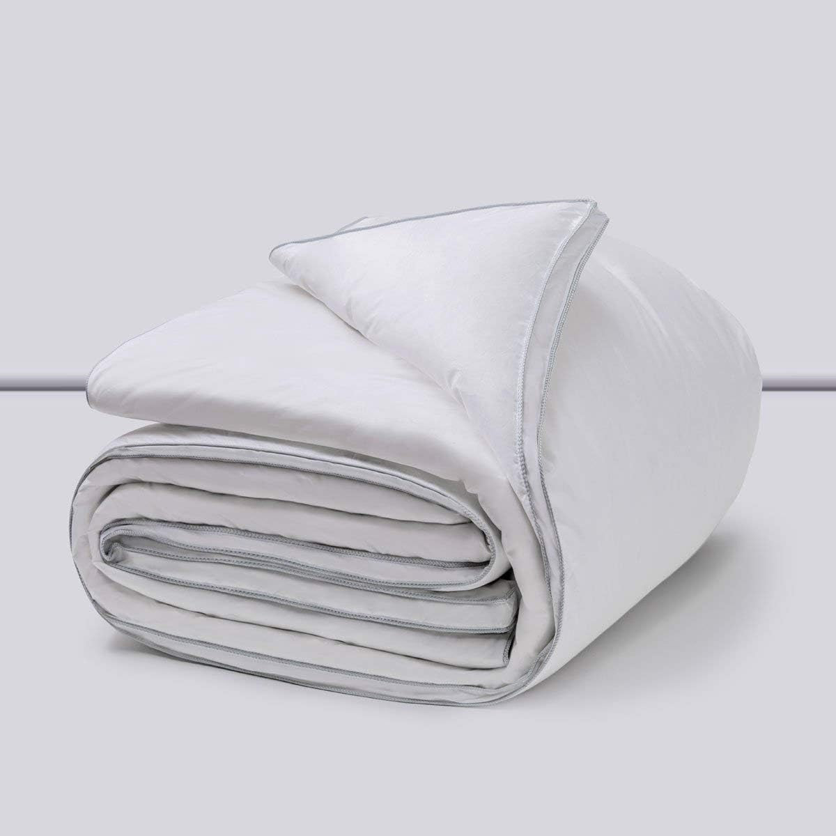 Platyna, puch gęsi, 300 G/M², 240 X 220 Cm, biały (biały) Kołdry i kołdry Naty Shop