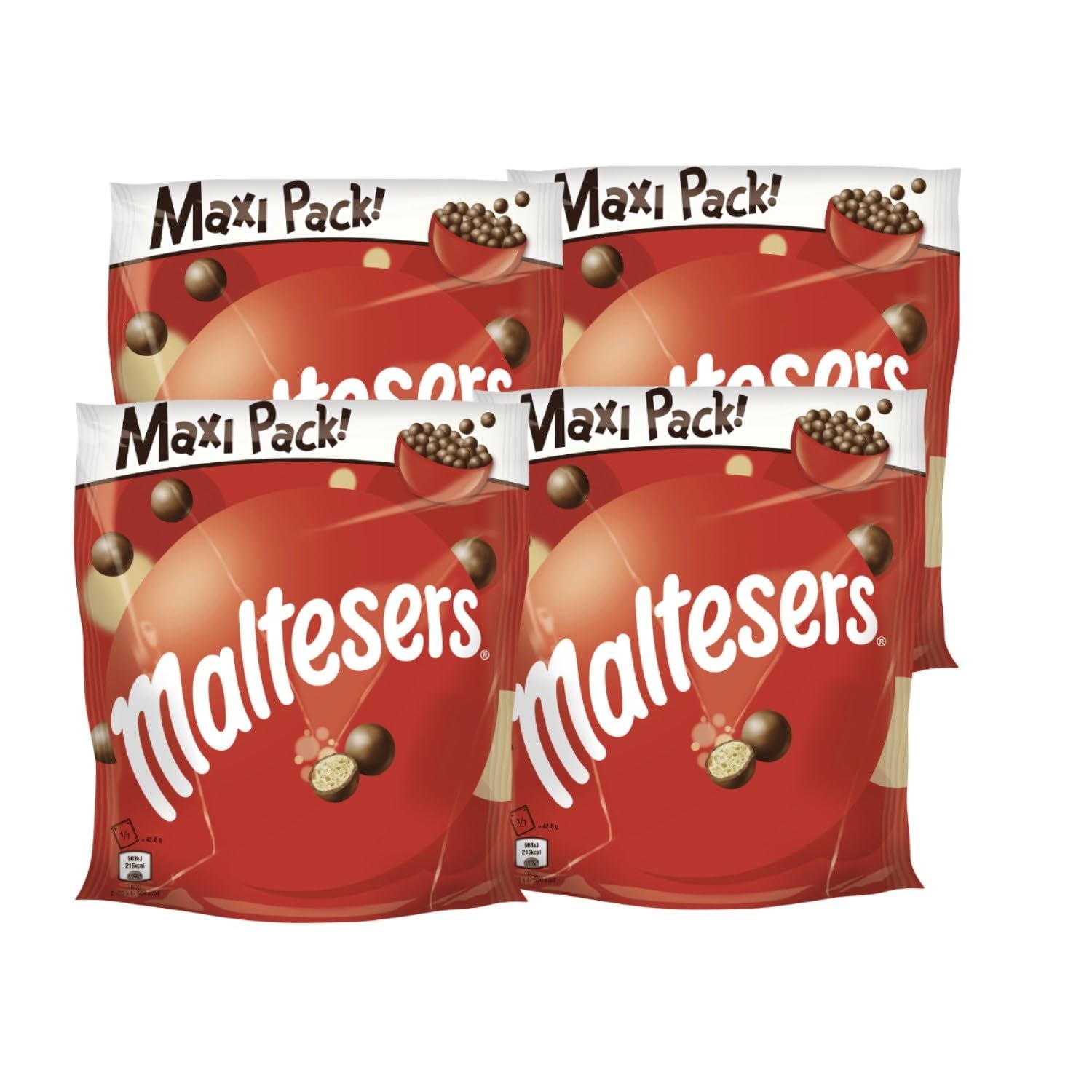 Maltesers, czekoladowe kulki z chrupiącym i lekkim środkiem, przewiewna, czekoladowa przekąska, 1 opakowanie (1 x 300g)