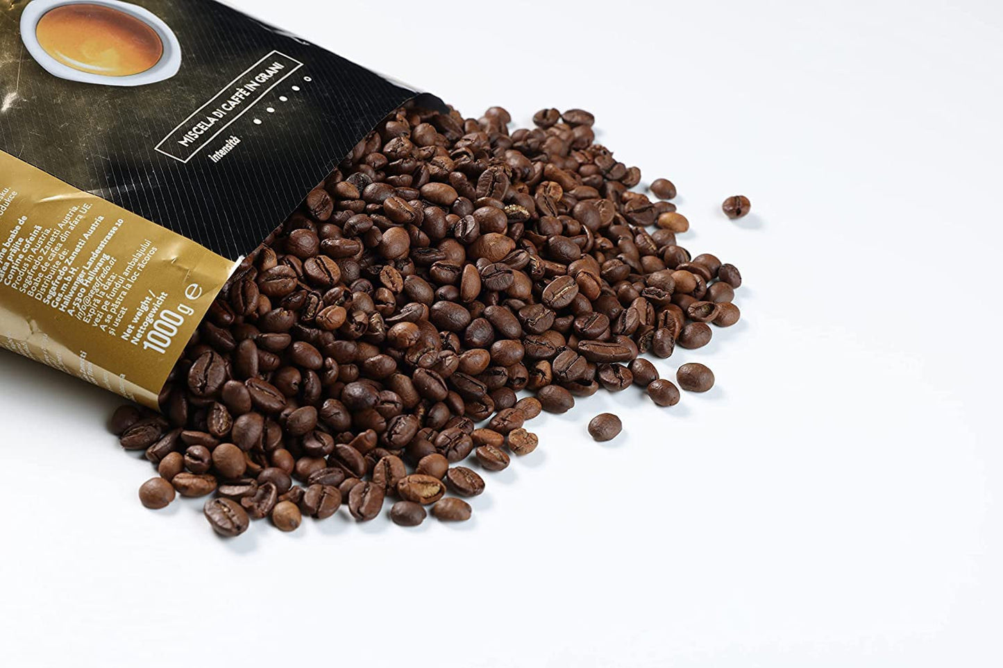 Segafredo Zanetti Selezione Espresso - Całe ziarna (opakowanie 1 kg) - Nadaje się do wszystkich włoskich specjałów kawowych - Prażenie od średniego do ciemnego, mocny i intensywny smak