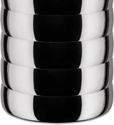 Alessi Kalistò 2 CB02 - Słoik kuchenny ze stali nierdzewnej 18/10 z aluminiową gałką, 114 cl, srebrny Pudełka do przechowywania żywności Naty Shop