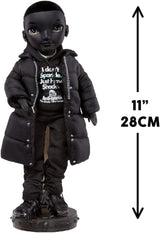 Rainbow High Shadow High - REXX McQueen - Modna czarna lalka z modnym strojem i ponad 10 kolorowymi akcesoriami do zabawy - Idealna dla kolekcjonerów i dzieci w wieku 4-12 lat