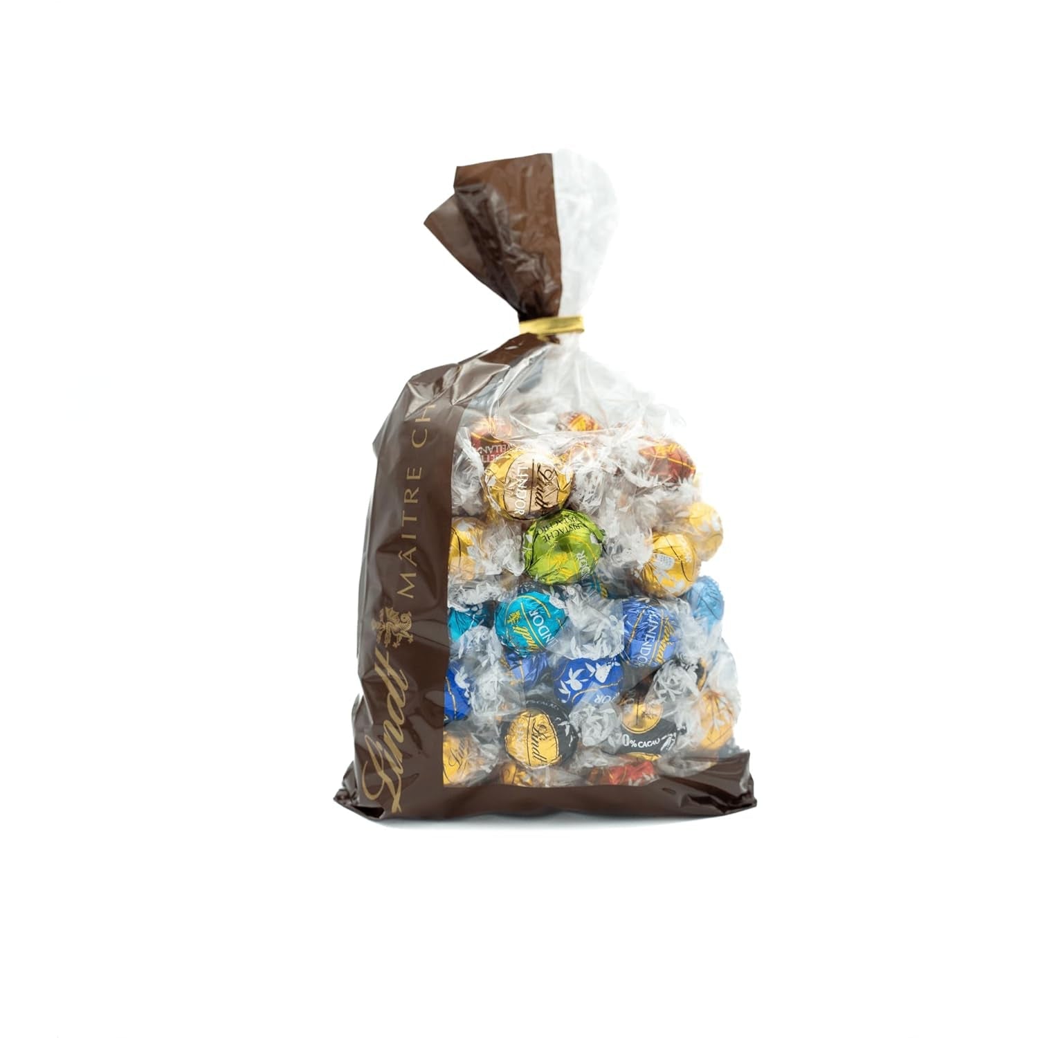 Czekolada Lindta | Asortyment LINDOR | 1371g | 110 trufli w delikatnej czekoladzie z rozpływającym się w ustach | Prezent w postaci czekolady do dzielenia się