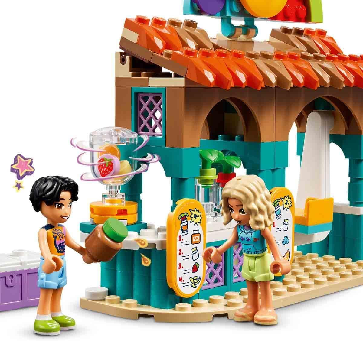 LEGO Friends Stojak z smoothie na plaży Zestaw do odgrywania ról Pomysł na prezent dla dziewcząt i chłopców w wieku 6 lat z figurkami Żółw i akcesoria Zabawka wspomagająca rozwój społeczny 42625 Zestawy do budowania Besuche den LEGO-Store