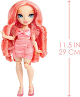 Rainbow High Fashion Doll - Pinkly Paige - Różowa lalka modowa w modnym stroju - w okularach i ponad 10 kolorowych akcesoriach do zabawy - Idealna dla dzieci w wieku 4-12 lat i kolekcjonerów
