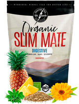VITSTORM® Slim Tea Kardamon – BIO Herbata Yerba Mate – Herbata oczyszczająca i moczopędna – 100G