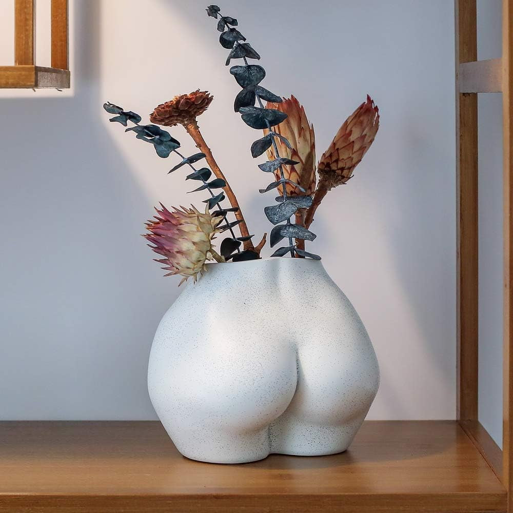 Wazon na sztuczne ciało, doniczka na ciało kobiece z otworami drenażowymi, nowoczesna doniczka z żywicy, nowoczesny design Boho, sztuczna roślina doniczkowa do wystroju wnętrz