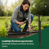 GARDENIX AquaPIN Kotwa do węża ogrodowego, 50 sztuk, kołek uziemiający, kotwa mocująca do węża kroplowego, wąż do nawadniania, widełki łączące