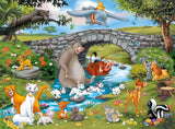 Puzzle dla dzieci Ravensburger - 10947 Animal Friends Family - Puzzle Disneya dla dzieci powyżej 6 roku życia, zawierające 100 elementów w formacie XXL Puzzle Naty Shop