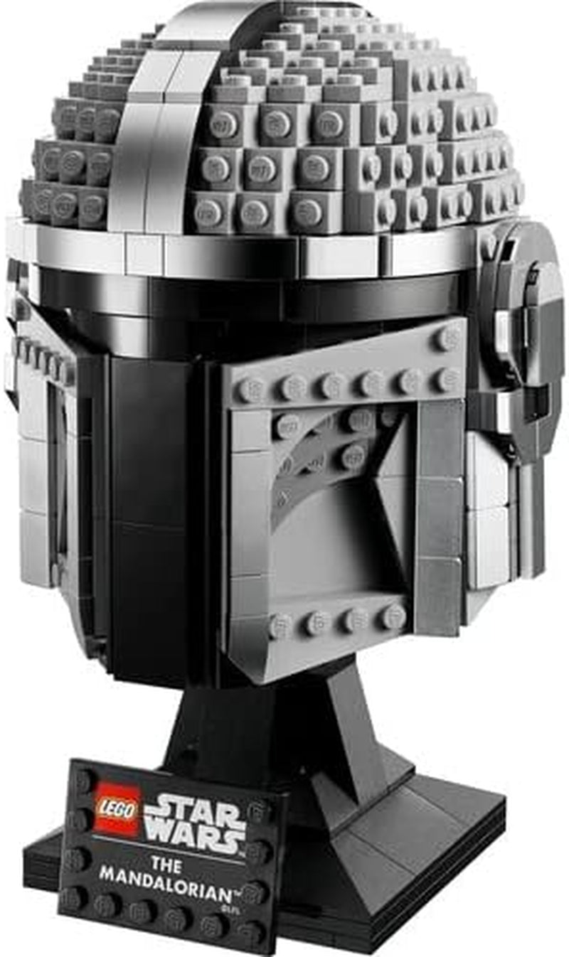 LEGO Star Wars Model hełmu Mandalorianina, kolekcja dekoracji pokoju i wspaniały prezent dla dorosłych, zestaw, mężczyźni, kobiety, matka, ojciec, pomysł na prezent z kolekcji 75328 Zestawy do budowania Besuche den LEGO-Store
