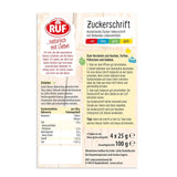 RUF, glazura do pisania po ciastach, ciasteczkach, ciastach, bezglutenowa, wegańska, 4 x 25 gram Glazury i dekoracje Naty Shop