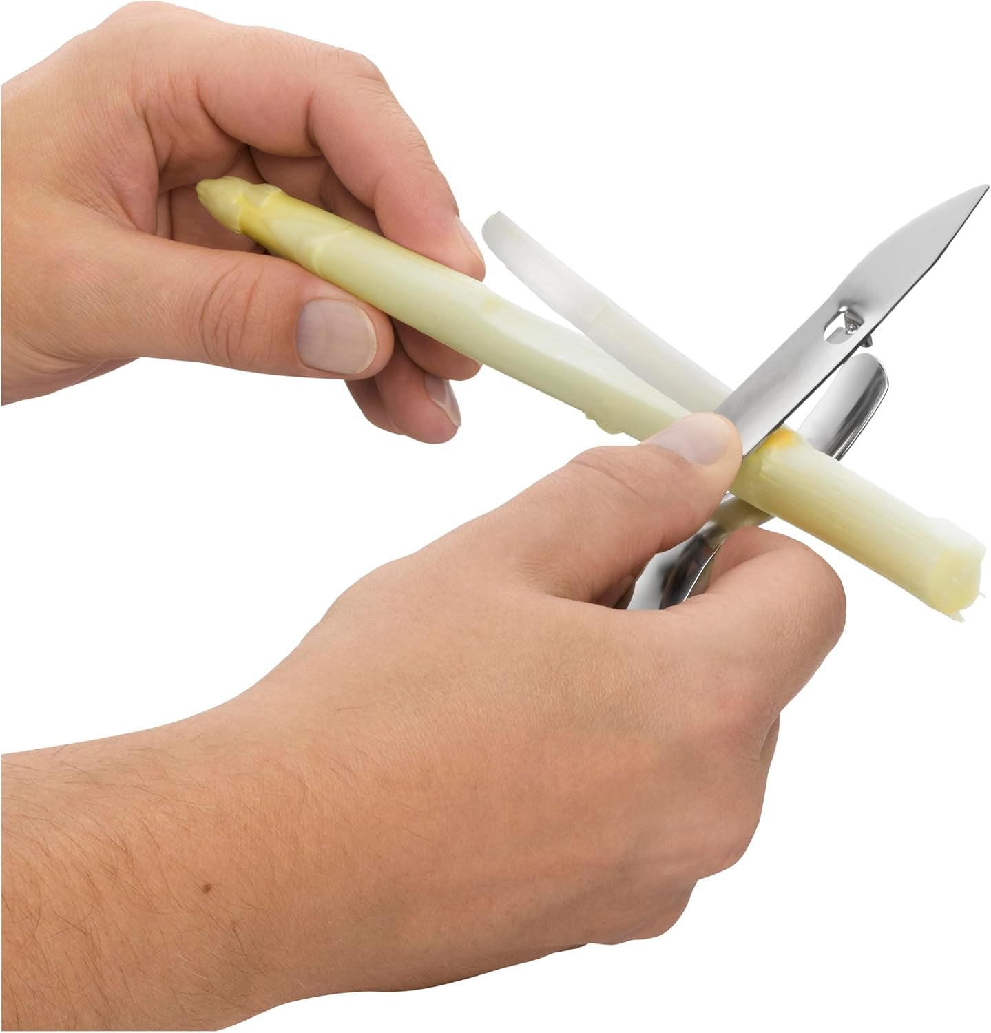 Obieraczka do szparagów WMF Gourmet 17 cm, obieraczka Cromargan ze stali nierdzewnej Naty Shop