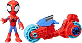 SPIDEY i JEGO NIESAMOWICI PRZYJACIELE Marvel Spidey Figurka motocykla dla chłopców i dziewcząt w wieku od 3 lat Figurki Naty Shop Motocykl Spidey