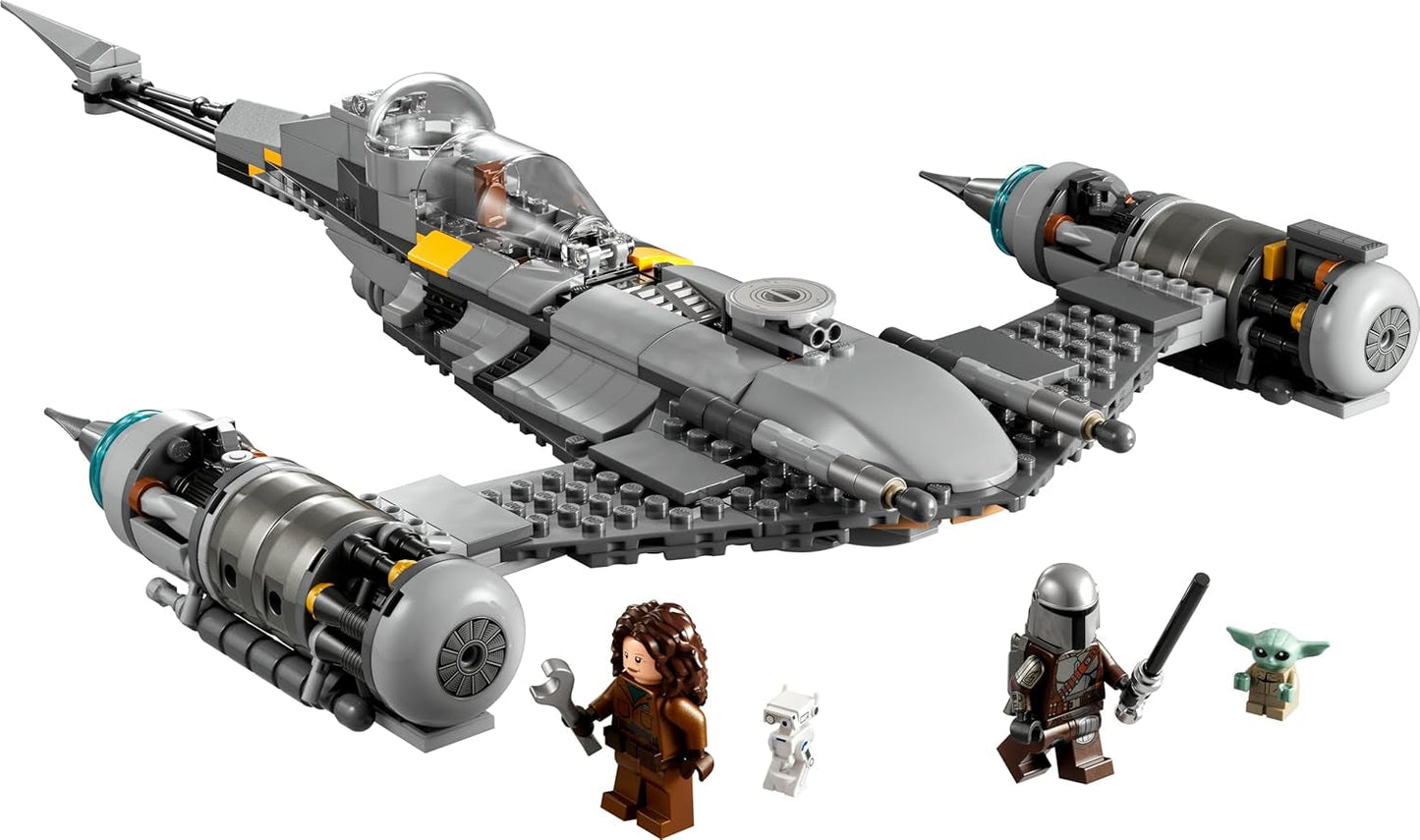 LEGO Star Wars Mandalorian Fighter N-1 z Księgi Boby Fetta Zabawka do budowania ze statkiem kosmicznym Zestaw 4 postaci, w tym figurka małego Yody 75325 Zestawy do budowania Kup w sklepie LEGO