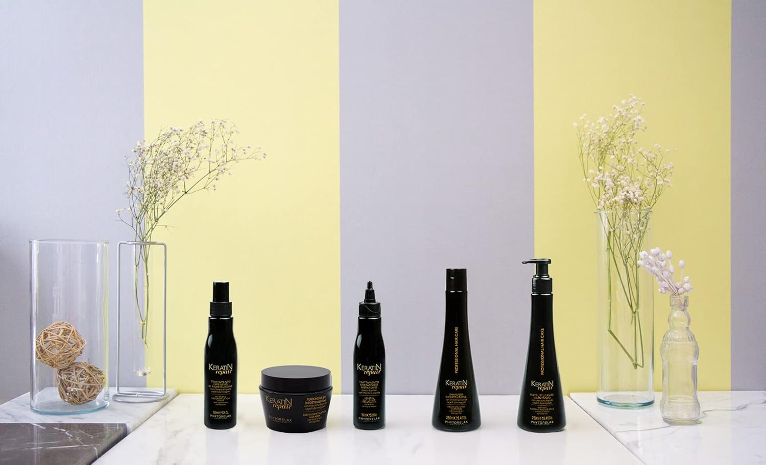 Phytorelax Pielęgnacja włosów Keratyna Anti-Frizz 150 ml, Cena/100 ml: 4,63 EUR 150 ml Maska do włosów Naty Shop