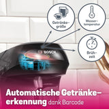 Bosch Tassimo Happy Friendly TAS102E Ekspres do espresso w kapsułkach, ponad 70 napojów, odpowiedni do wszystkich filiżanek, Auto-Stop, zrównoważony, idealne dozowanie, oszczędzający miejsce, 1400 W, czarny