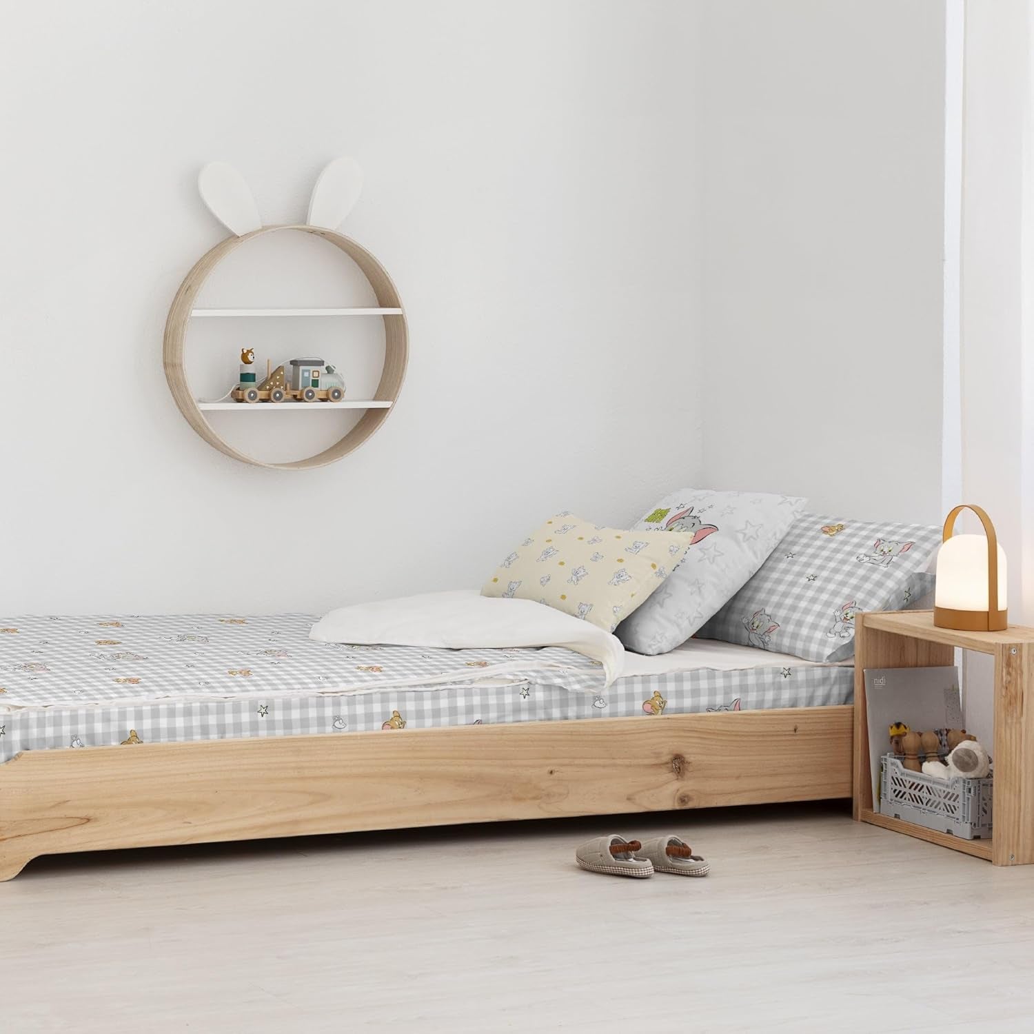 Jeszcze nie Kołdra 100% bawełna, wzór Tom Jerry Vichy, na łóżka o szerokości 90 cm (90 X 200 cm) Kołdry i kołdry Naty Shop