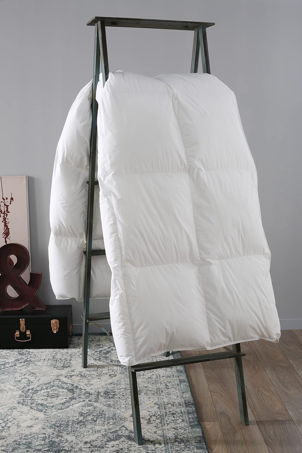 DODO 40381220 Koc Helsinki, materiał zewnętrzny bawełna perkalowa, wypełnienie z kaczego puchu/skóry, 240 cm 220 cm, biały Kołdry i kołdry Naty Shop