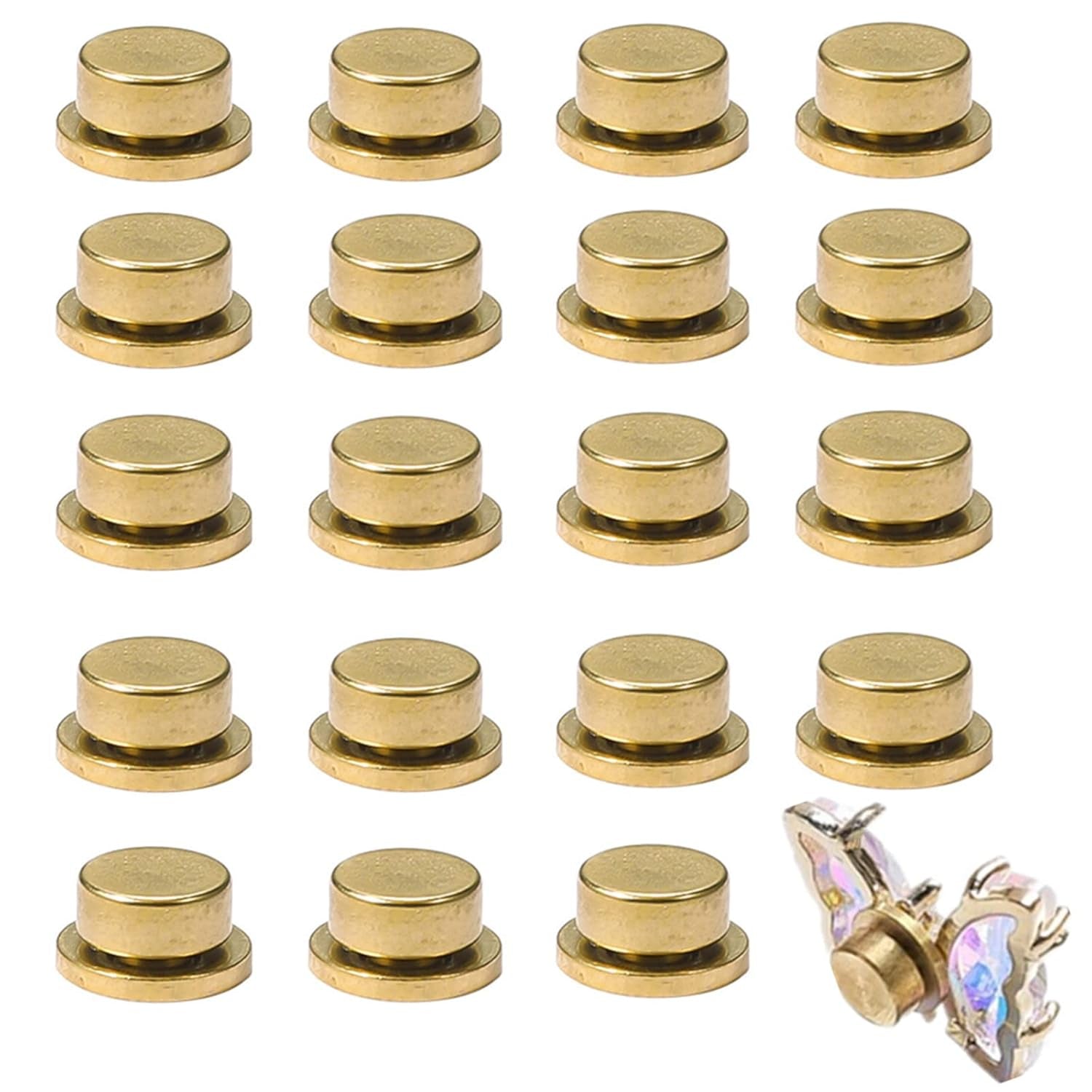Obrotowe zawieszki do zdobienia paznokci, 20 Stück Spinning Charms do paznokci Obrotowe łożysko do paznokci Für Nail Art Design DIY Crafting Schmuck Zubehör