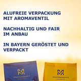 Martermühle Santos Kaffeebohnen 1kg łagodna I Arabica I Aromat: Migdałowy, Süssliche Milde I Ganze Kaffee-Bohnen schonend geröstet, säurearm