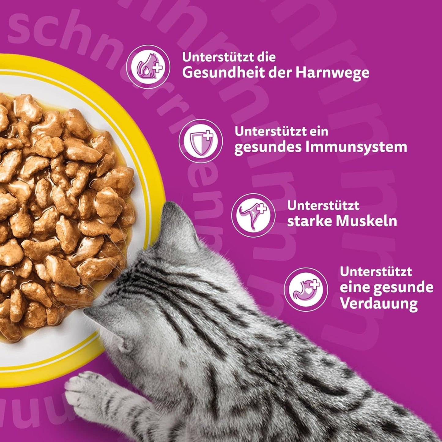 Whiskas 7+ Mokra karma dla kotów Wybór drobiu w sosie 24 x 85 g (2 opakowania) - Wysokiej jakości mokra karma dla kotów od 7 lat w 48 saszetkach