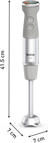 Tefal Quickchef+ 3-w-1 XL Stabmixer/Zerkleinerer/Schneebesen, 1000 W, Intuicyjny Geschwindigkeitsregelung, Turbo-Taste, Powelix-Messer-Technologie, Edelstahl, Grau, HB67MB30 Kitchen Naty Shop