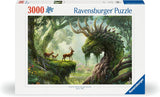 Ravensburger Puzzle 12000808 - Przebudzenie leśnego smoka - 3000 elementów puzzle dla dorosłych od 14 lat Puzzle Naty Shop