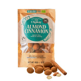 Organic Bites - Migdały Cynamonowe i Migdały Ciemnej Belgijskiej Czekolady / Bez Dodatku Cukru, Bez Słodzików / Wegańskie i Sprawiedliwego Handlu / 1 x 85g
