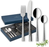 Zestaw sztućców Villeroy & Boch Blacksmith dla maksymalnie 6 osób, 24 sztuki, stal nierdzewna