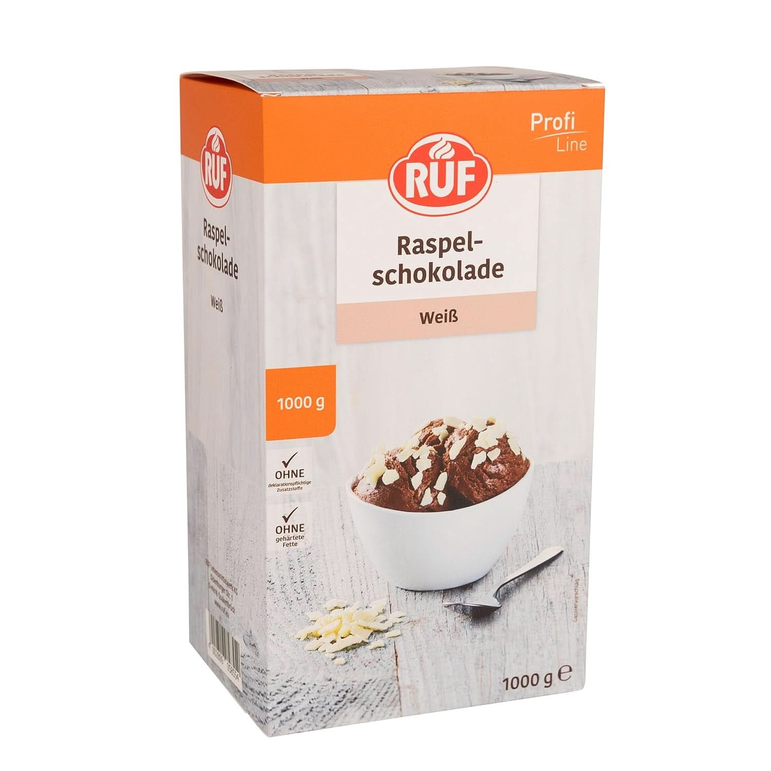 RUF Posypka Cukrowa kolorowa w kolorach tęczy, 1 kilogram Posypka Naty Shop Wiórki Białej Czekolady