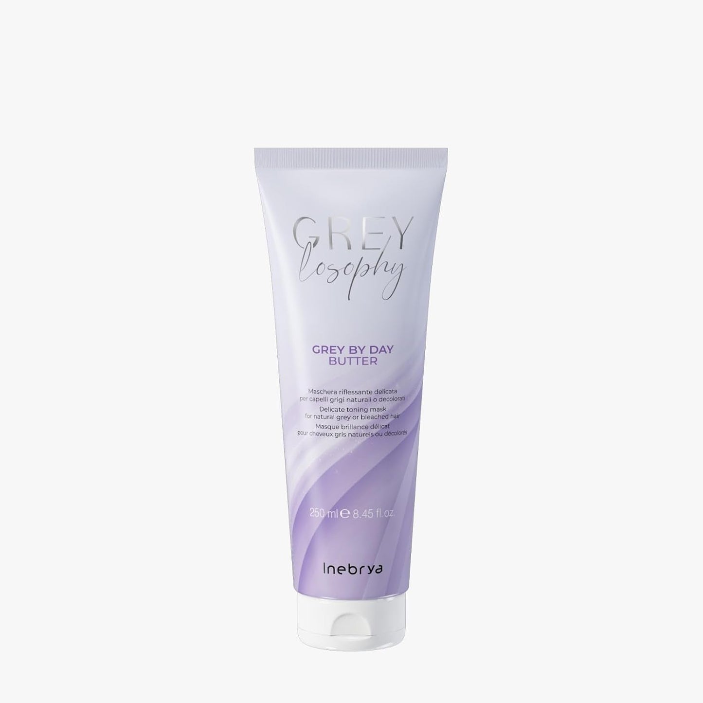 Inebrya Greylosophy Delikatna maska ​​refleksyjna do naturalnego siwego lub platynowego blondu, 250ml Naty Shop Maska do włosów Domyślny tytuł