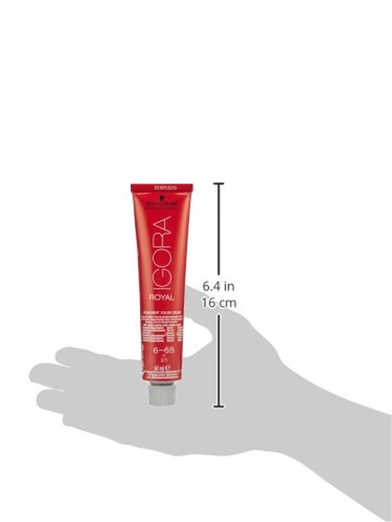 Schwarzkopf IGORA Royal Premium Hair Color 6-68 ciemny blond czekoladowo-czerwony, 1 opakowanie (1 x 60 g) Farba do włosów Naty Shop