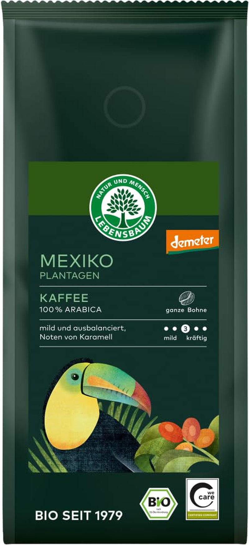 Kawa meksykańska z plantacji, całe ziarna 2 x 250 g